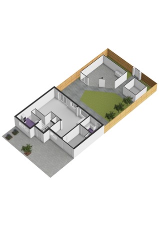 Floorplan - Beetsstraat 6, 3261 PL Oud-Beijerland